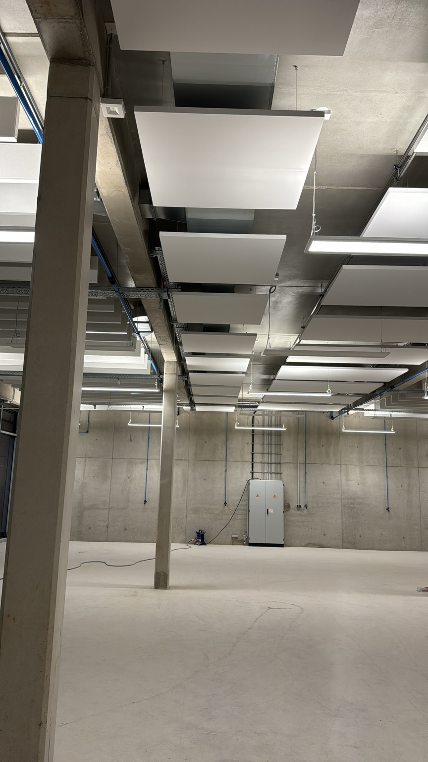 Akustikdeckensegel – Flächensystem